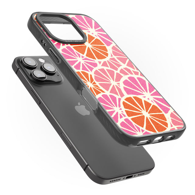 iPhone 16 Pro Max Citrus Slices Black Impact Phone Case