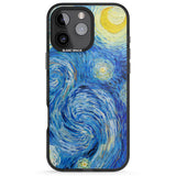 iPhone 16 Pro Max The Starry Night by Vincent Van Gogh Black Impact Phone Case