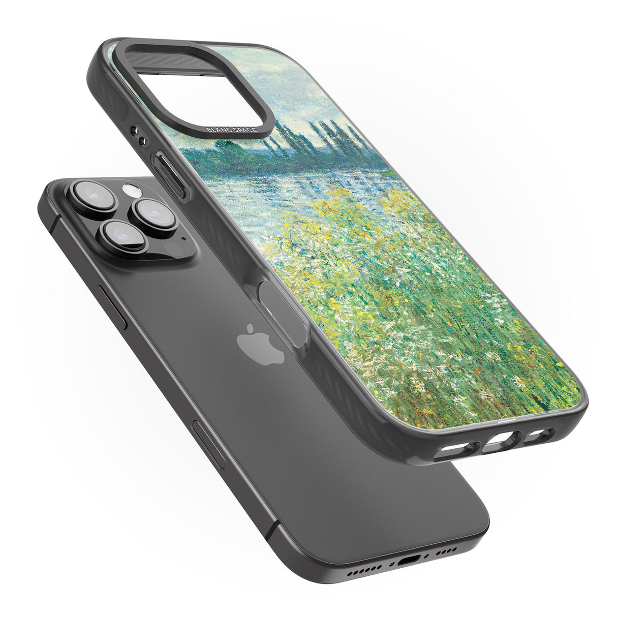 iPhone 16 Pro Max Banks of the Seine by Claude Monet Black Impact Phone Case