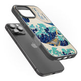 iPhone 16 Pro Max The Great Wave by Katsushika Hokusai Black Impact Phone Case