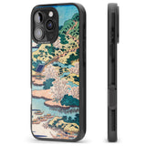 iPhone 16 Pro Max Coastal Community by Katsushika Hokusai Black Impact Phone Case