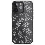 iPhone 16 Pro Max Leafy Botanical Black Impact Phone Case