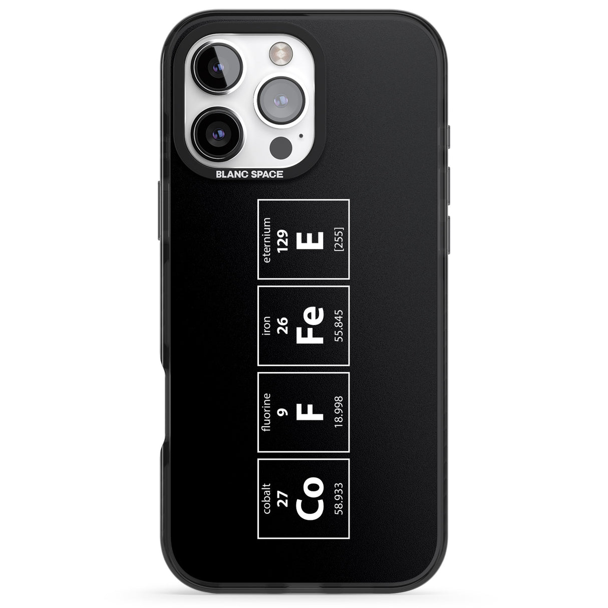 iPhone 16 Pro Max Coffee Element (Black) Black Impact Phone Case