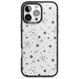 iPhone 16 Pro Max Star Outlines Black Impact Phone Case