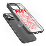 iPhone 16 Pro Max Personalised Clear Text 5B Black Impact Phone Case