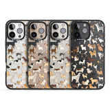 iPhone 16 Pro Max Hand Painted Dogs Black Impact Phone Case