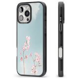 iPhone 16 Pro Max Blossom Flower Sky Black Impact Phone Case