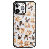 iPhone 16 Pro Max French Bulldog Watercolour Dog Pattern Black Impact Phone Case