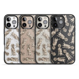 iPhone 16 Pro Max Weimaraner Watercolour Dog Pattern Black Impact Phone Case