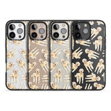 iPhone 16 Pro Max Goldendoodle Watercolour Dog Pattern Black Impact Phone Case