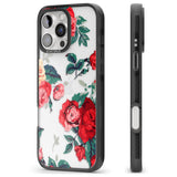 iPhone 16 Pro Max Rose Pattern Black Impact Phone Case