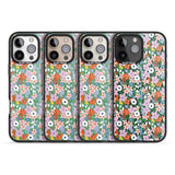 iPhone 16 Pro Max Jazzy Floral Mix: Transparent Black Impact Phone Case