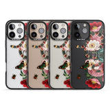 iPhone 16 Pro Max Floral Snake Black Impact Phone Case