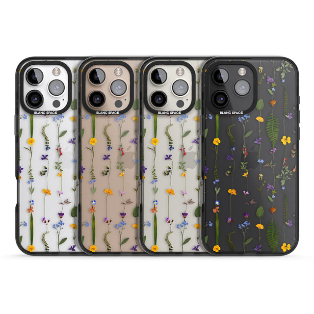 iPhone 16 Pro Max Wildflower Chain Black Impact Phone Case