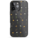 iPhone 16 Pro Max Pressed Flower Black Impact Phone Case