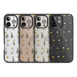 iPhone 16 Pro Max Pressed Flower Black Impact Phone Case