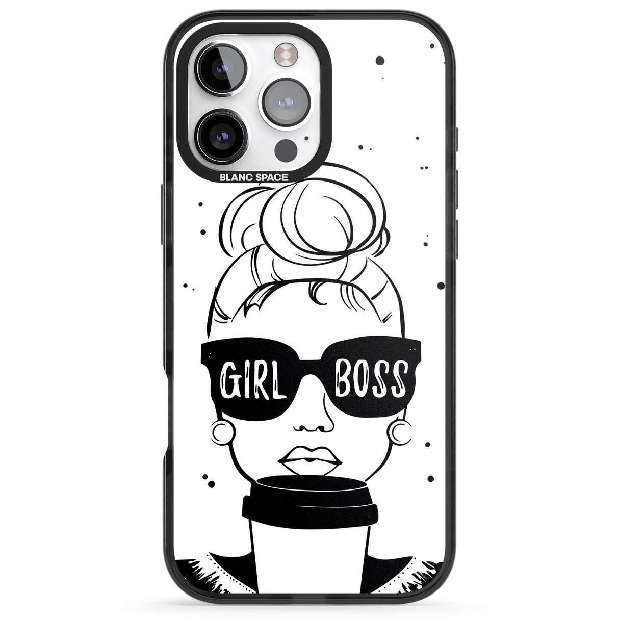 iPhone 16 Pro Max Girl Boss Black Impact Phone Case