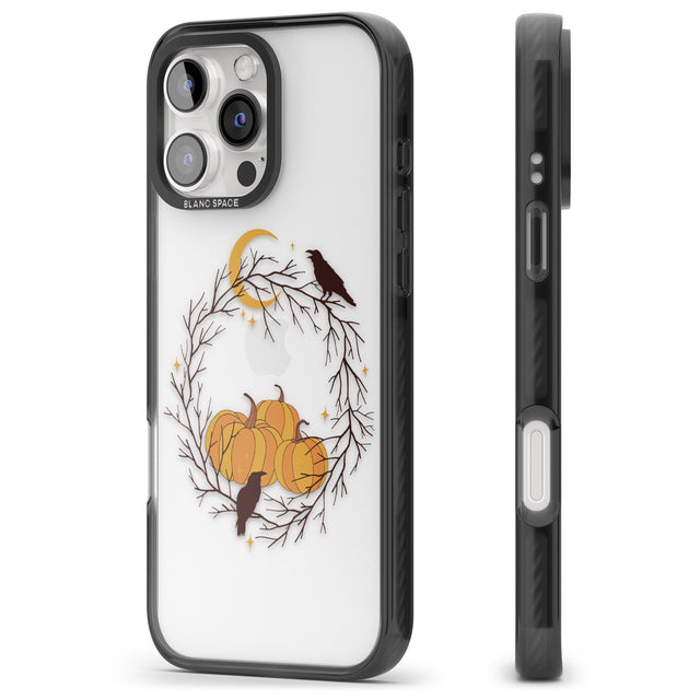 iPhone 16 Pro Max Pumpkin Patch Black Impact Phone Case