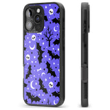 iPhone 16 Pro Max Bats n' Bones Pattern Black Impact Phone Case