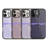 iPhone 16 Pro Max Happy Place (Purple) Black Impact Phone Case + Magsafe