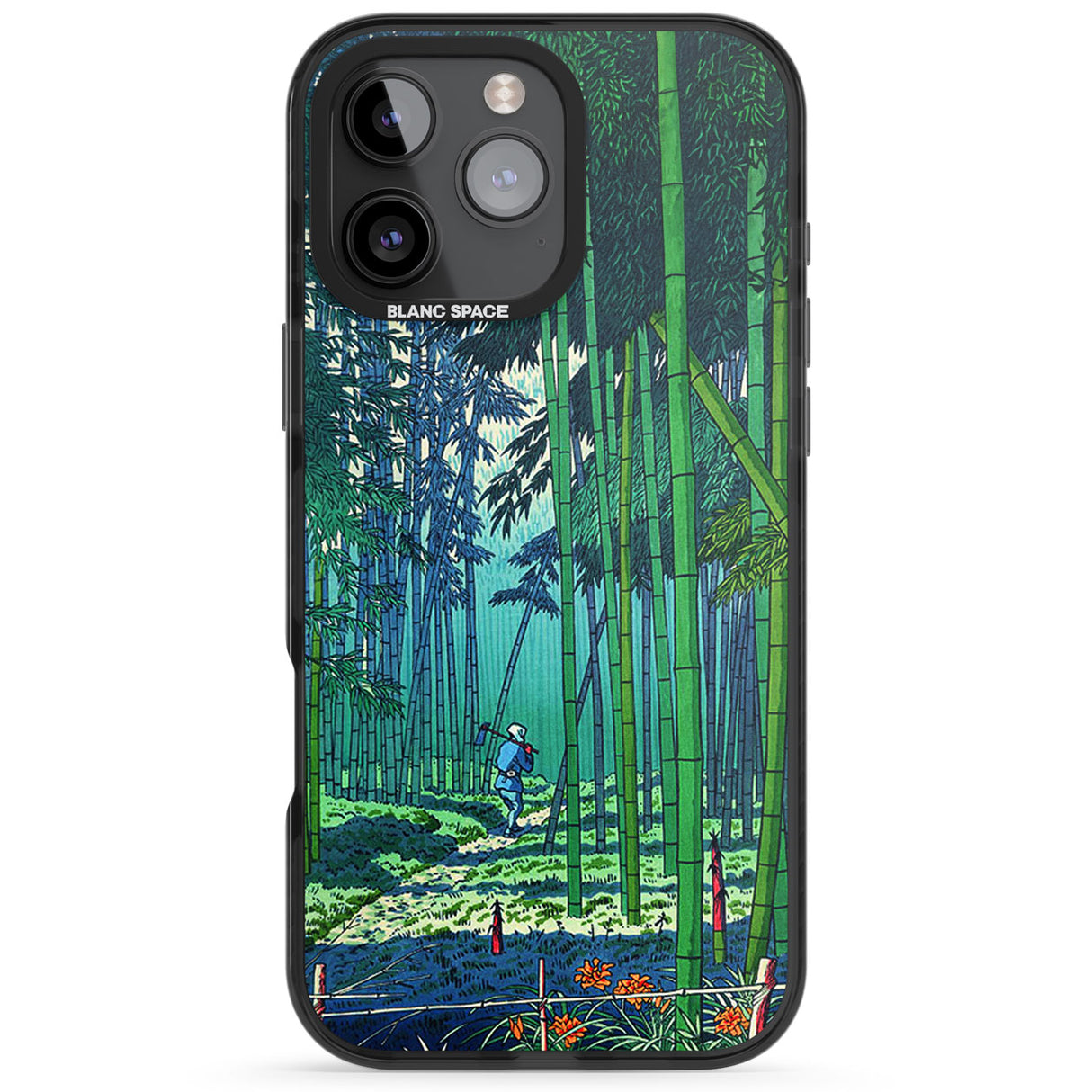 Bamboo Grove of Saga Black Impact Phone Case for iPhone 16 Pro, iPhone 16 Pro Max