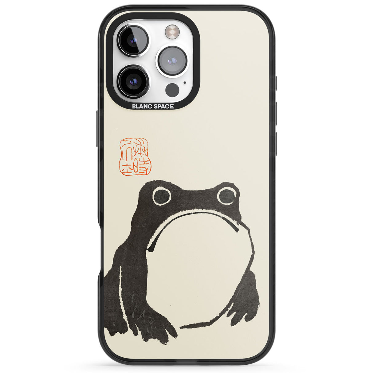 Matsumoto Hoji Frog Black Impact Phone Case for iPhone 16 Pro, iPhone 16 Pro Max