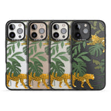 iPhone 16 Pro Max Two Jaguars & Foliage Jungle Cat Pattern Black Impact Phone Case