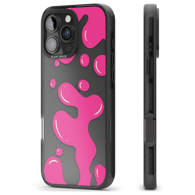 iPhone 16 Pro Max Pink Lava Lamp Black Impact Phone Case