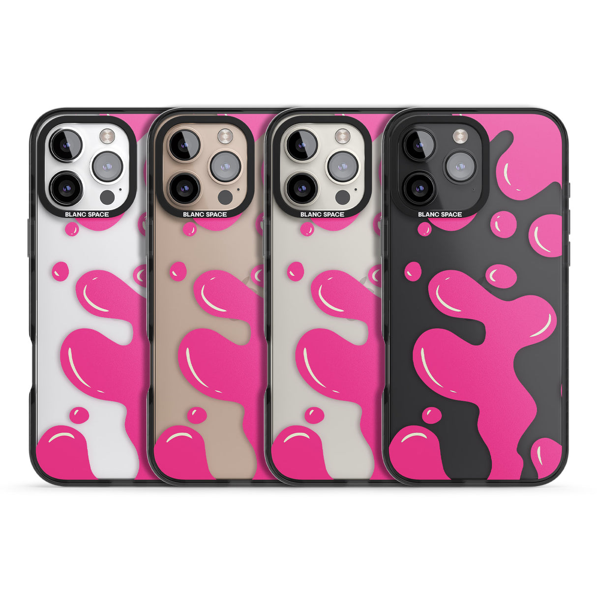 iPhone 16 Pro Max Pink Lava Lamp Black Impact Phone Case