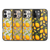 iPhone 16 Pro Max Lemon Pattern Black Impact Phone Case