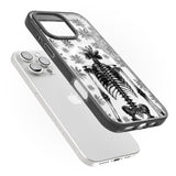 Skeleton Flower Black Impact Magsafe Phone Case for iPhone 16 Pro, iPhone 16 Pro Max