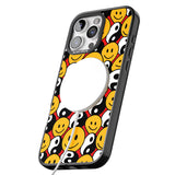 iPhone 16 Pro Max Yin Yang & Faces Black Impact Phone Case