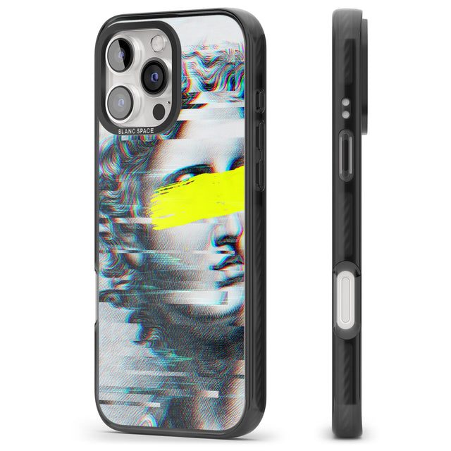 iPhone 16 Pro Max GLITCHED FRAGMENT Black Impact Phone Case