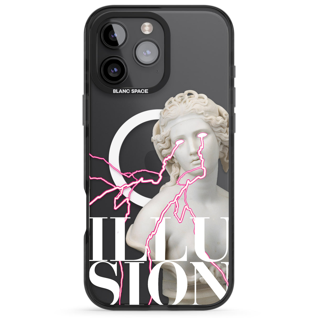 iPhone 16 Pro Max ILLUSION Black Impact Phone Case