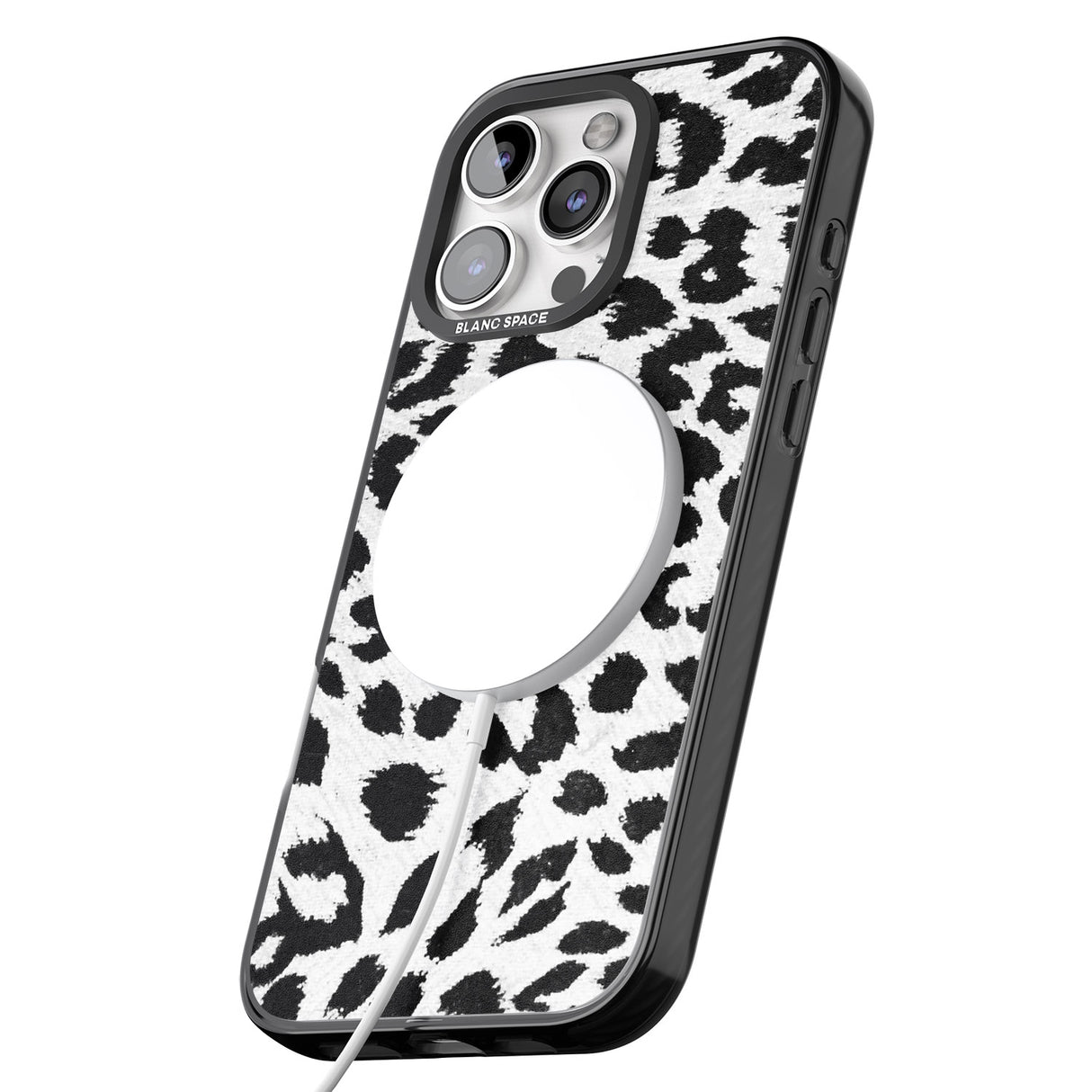 iPhone 16 Pro Max Rar Leopard Print White Black Impact Phone Case