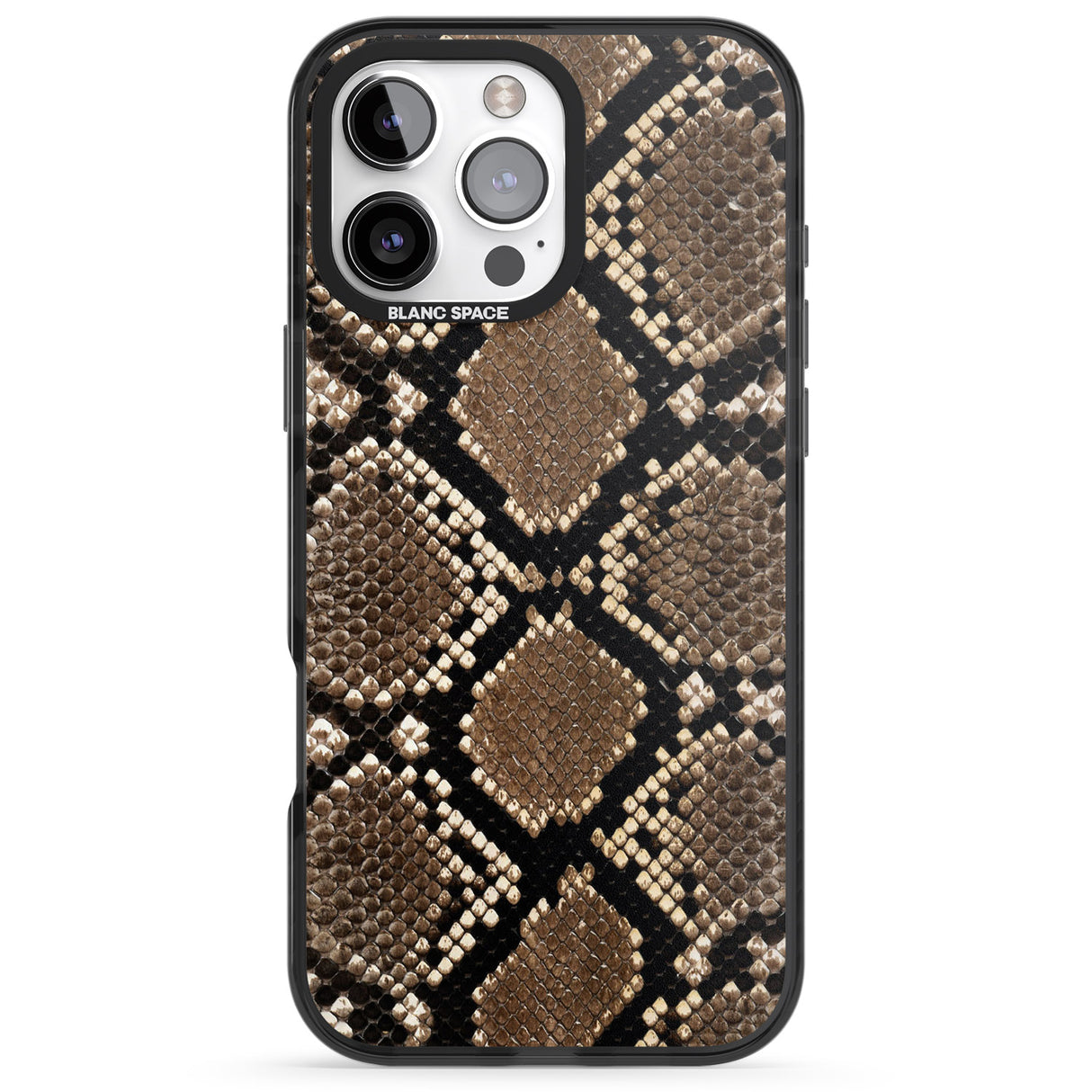 iPhone 16 Pro Max Snakeskin Black Impact Phone Case