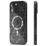 iPhone 16 Pro Max Black Tiger Roar Pattern Black Impact Phone Case