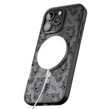 iPhone 16 Pro Max Black Tiger Roar Pattern Black Impact Phone Case