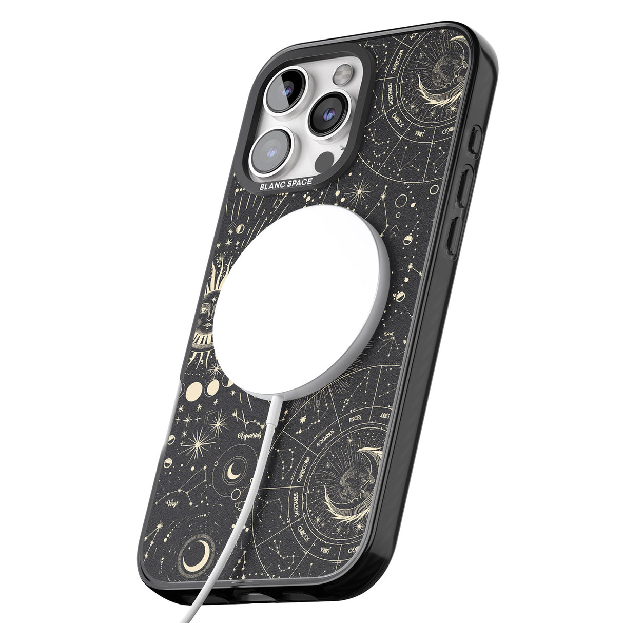 iPhone 16 Pro Max Suns & Zodiac Charts Astrological Black Impact Phone Case