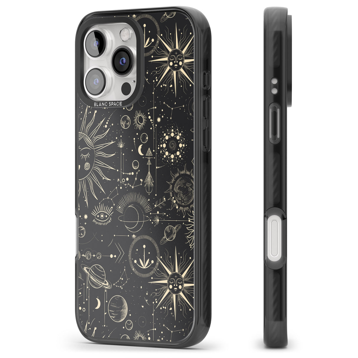 iPhone 16 Pro Max Suns & Planets Black Impact Phone Case