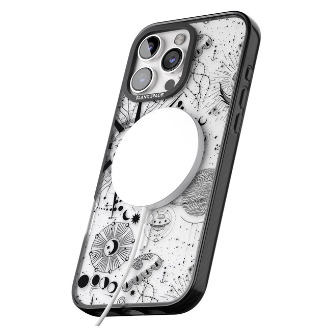 iPhone 16 Pro Max Large Sun Vintage Astrological Black Impact Phone Case