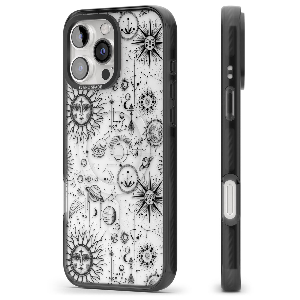 iPhone 16 Pro Max Suns & Planets Astrological Black Impact Phone Case