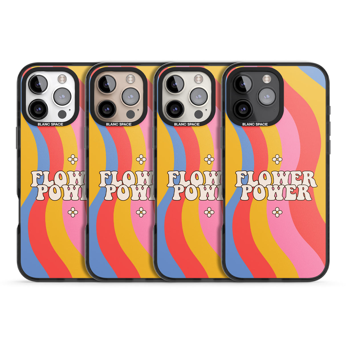 iPhone 16 Melting Flower Power Clear Impact Phone Case