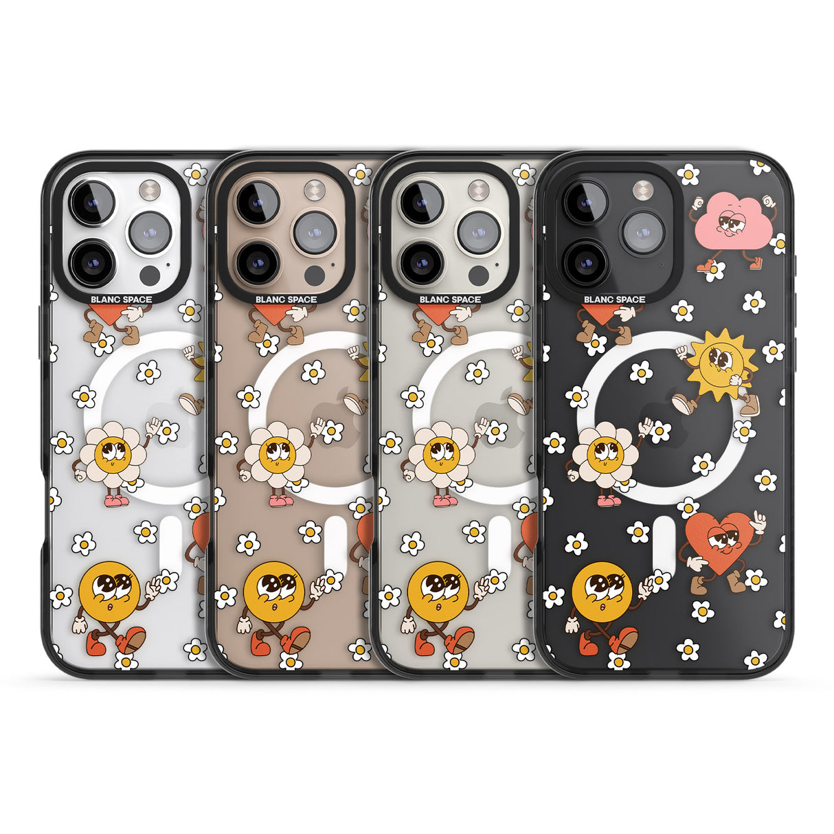 iPhone 16 Daisies & Friends Clear Impact Phone Case