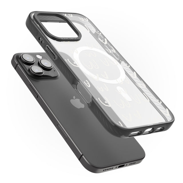 iPhone 16 Pro Max Free the boob (White) Black Impact Phone Case