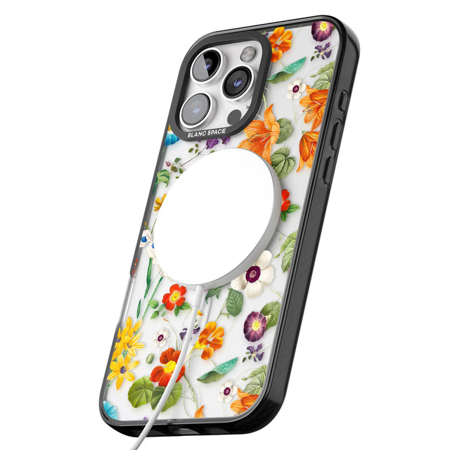 iPhone 16 Whimsical Wildflowers Clear Impact Phone Case