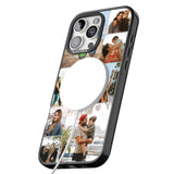 iPhone 16 Pro Max Personalised Photo Grid Black Impact Phone Case