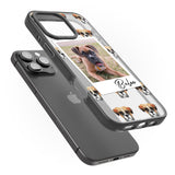 iPhone 16 Pro Max Personalised Boxer - Dog Photo Black Impact Phone Case