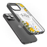 iPhone 16 Pro Max Personalised Ferns & Wildflowers Black Impact Phone Case