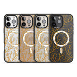 iPhone 16 Pro Max Personalised Bramble Branches Pattern Black Impact Phone Case